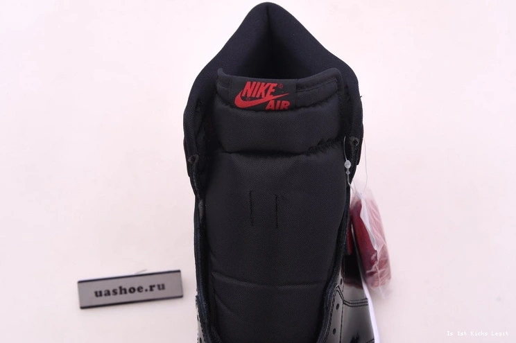 Bred Jordan 555088-063 Leather Patent 1 Air 0927